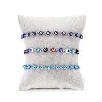 Blue Eye Fashion Flower Crystal Pearl Bead Alloy Bracelet main image 5