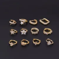 Ear Cartilage Rings & Studs Fashion Heart Copper Plating main image 3