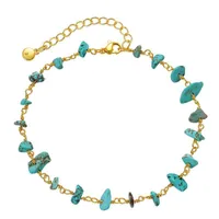 Fashion Geometric Plating Artificial Gemstones Women's Anklet main image 2