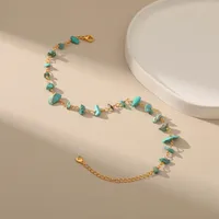 Fashion Geometric Plating Artificial Gemstones Women's Anklet main image 3