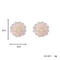 Flower Synthetic Resin No Inlaid Earrings main image 4