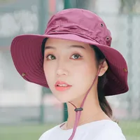 New Outdoor Folding Hats Women's Summer Quick-drying Fisherman Hat main image 2