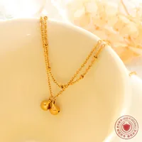 Fashion Bell Anklet Titanium Steel 18k Beach Simple Feet Jewelry main image 3