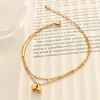 Fashion Bell Anklet Titanium Steel 18k Beach Simple Feet Jewelry main image 4