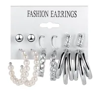 Vintage Style Geometric Alloy Earrings sku image 12