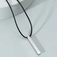 Simple Style Geometric Stainless Steel Titanium Steel Plating Men's Pendant Necklace sku image 7
