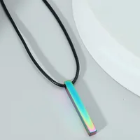 Simple Style Geometric Stainless Steel Titanium Steel Plating Men's Pendant Necklace sku image 9