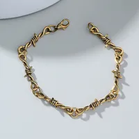 Wholesale Jewelry Punk Style Thorns Chain Necklace Bracelet Nihaowholesale sku image 3