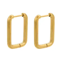 Fashion Geometric 304 Stainless Steel 18K Gold Plated Earrings sku image 27