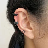 Wholesale Jewelry Vintage Style Letter Alloy Earrings sku image 19
