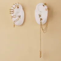 Wholesale Jewelry Vintage Style Letter Alloy Earrings sku image 31