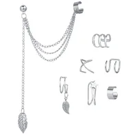 Wholesale Jewelry Vintage Style Letter Alloy Earrings sku image 32