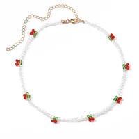 Simple Style Geometric Beaded Inlaid Pearls Women's Necklace sku image 27