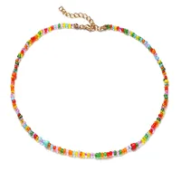 Simple Style Geometric Beaded Inlaid Pearls Women's Necklace sku image 11