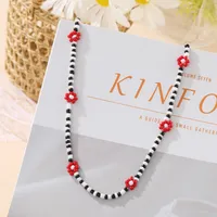 Simple Style Geometric Beaded Inlaid Pearls Women's Necklace sku image 33