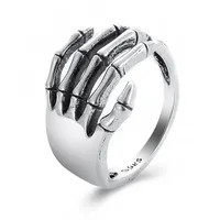 Retro Heart Gesture Skull Hand Ring Wholesale Nihaowholesale sku image 5