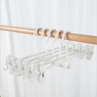 Simple Geometric Retractable Plastic Drying Rack Clothes Hanger sku image 20