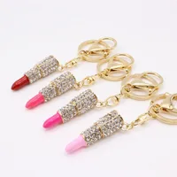 Rhinestone Drip Lipstick Keychain main image 3