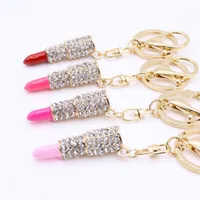 Rhinestone Drip Lipstick Keychain main image 2