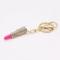 Rhinestone Drip Lipstick Keychain main image 1