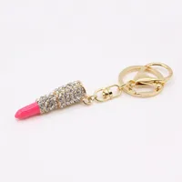 Rhinestone Drip Lipstick Keychain sku image 2