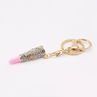 Rhinestone Drip Lipstick Keychain sku image 3