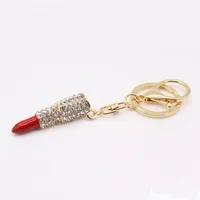 Rhinestone Drip Lipstick Keychain sku image 4