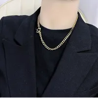 304 Stainless Steel 18K Gold Plated Hip-Hop Inlaid Gold Geometric Necklace main image 3