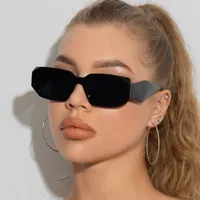 Fashion Square Small Frame Female Wide Leg Sunglasses main image 1