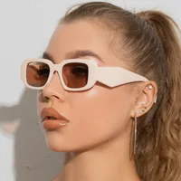 Fashion Square Small Frame Female Wide Leg Sunglasses main image 2