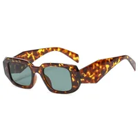 Fashion Square Small Frame Female Wide Leg Sunglasses main image 5