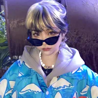 New Fashion Small Frame Cat Eye Sunglasses Female main image 2