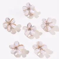 Crystal Five-petal Flower Small Clip Hair Bangs main image 1