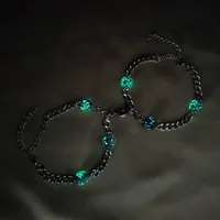 Novelty Geometric 304 Stainless Steel No Inlaid Bracelets In Bulk main image 2