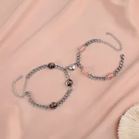 Novelty Geometric 304 Stainless Steel No Inlaid Bracelets In Bulk main image 3