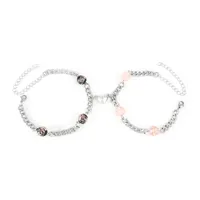 Novelty Geometric 304 Stainless Steel No Inlaid Bracelets In Bulk main image 5