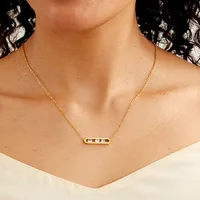 201 Stainless Steel 18K Gold Plated Simple Style Geometric Zircon main image 7