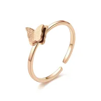 Wholesale Jewelry Lady Bow Knot Titanium Steel 18K Gold Plated Carving main image 5