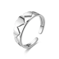 Lady Geometric Titanium Steel Carving sku image 3