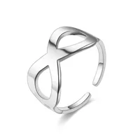 Lady Geometric Titanium Steel Carving sku image 5