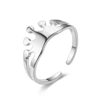 Lady Geometric Titanium Steel Carving sku image 6