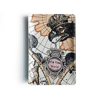 Korean Map Passport Bag Travel  Passport Clip Creative Passport Set  Bag Hot Sale Wholesale Nihaowholesale sku image 4