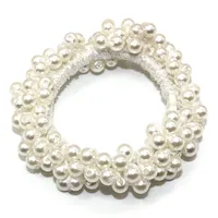 Girl Imitation Pearl Simple Korean Hair Ring Sweet Fresh Cheap Elastic Band Hair Headband sku image 6