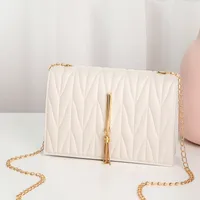 Fashion Women's Crossbody Small Square V Pattern Plaid Pillow Bag sku image 4