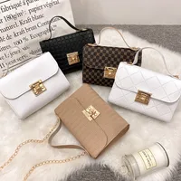 Small Pu Leather Square Bag main image 5