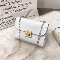 Small Pu Leather Square Bag sku image 1