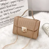 Small Pu Leather Square Bag sku image 4