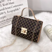 Small Pu Leather Square Bag sku image 3