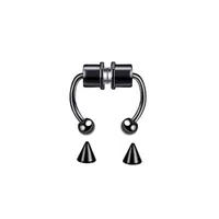 Fashion Stainless Steel Magnet Non-perforated Nose Ring sku image 3