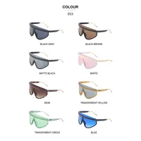 Fashion Large Frame Integrated Lens Sun-resistant Windproof Sunglasses main image 2